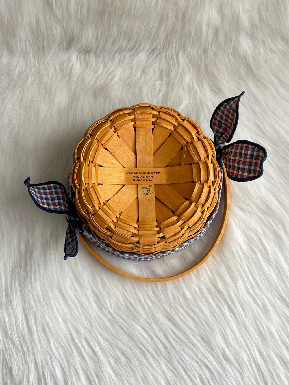 Longaberger Woven Memories vintage farmhouse basket